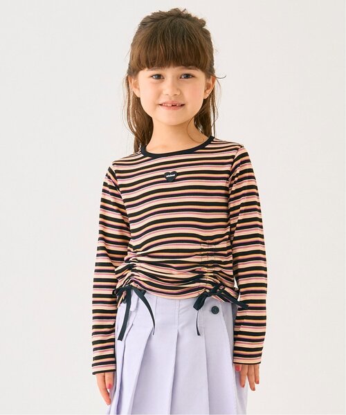 minimal（ミニマル）の「ドロスト長袖Ｔシャツ（Tシャツ/カットソー・キッズ・ブラック/グレー/オフホワイト/ラベンダー・120cm/110cm/100cm/140cm/130cm/90cm）」の2枚目の写真