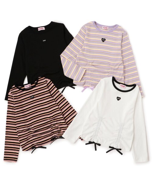 minimal（ミニマル）の「ドロスト長袖Ｔシャツ（Tシャツ/カットソー・キッズ・ブラック/グレー/オフホワイト/ラベンダー・120cm/110cm/100cm/140cm/130cm/90cm）」の10枚目の写真