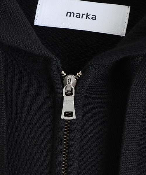 marka（マーカ）の「marka / マーカ：ZIP PARKA -20/10 RECYCLE SUVIN ORGANIC COTTON FLEECE-：M25C14CS01C[COR]（パーカー・メンズ・ブラック・M）」の9枚目の写真
