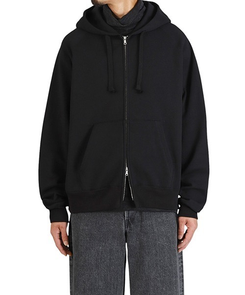 marka（マーカ）の「marka / マーカ：ZIP PARKA -20/10 RECYCLE SUVIN ORGANIC COTTON FLEECE-：M25C14CS01C[COR]（パーカー・メンズ・ブラック・M）」の5枚目の写真