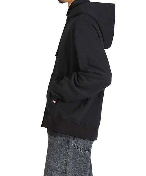 marka（マーカ）の「marka / マーカ：ZIP PARKA -20/10 RECYCLE SUVIN ORGANIC COTTON FLEECE-：M25C14CS01C[COR]（パーカー・メンズ・ブラック・M）」の4枚目の写真