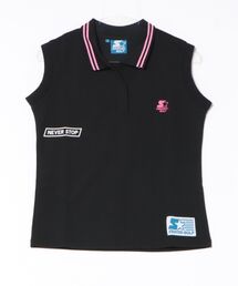 /STARTER GOLF/スターターゴルフ STARTERロゴ刺繍ノースリーブポロシャツレディース SG-123010