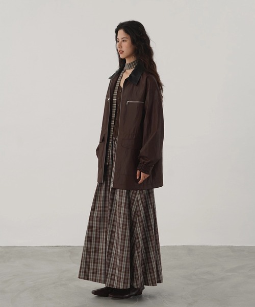 EIGHTHMONTH(エイスマンス)の「ミックスパターンワンピース EM25a057【EIGHTHMONTH】(ワンピース・レディース・ブラウン系・S/M)」の12枚目の写真