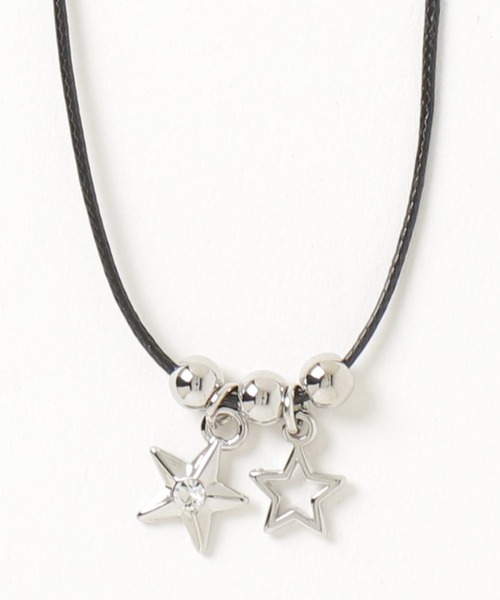 atmos pink(アトモスピンク)の「atmos pink Cord Choker Necklace / アトモス ピンク コード チョッカ― ネックレス(ネックレス・レディース・シルバー・FREE)」の2枚目の写真