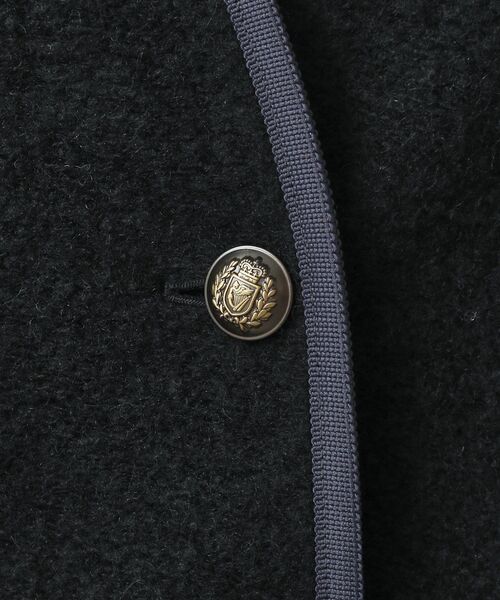 DRESSTERIOR(ドレステリア)の「チロリアンニットジャケット(ノーカラージャケット・レディース・ダークグレー/ブラック・34/36/38)」の21枚目の写真