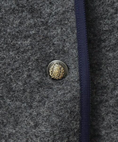 DRESSTERIOR(ドレステリア)の「チロリアンニットジャケット(ノーカラージャケット・レディース・ダークグレー/ブラック・34/36/38)」の13枚目の写真