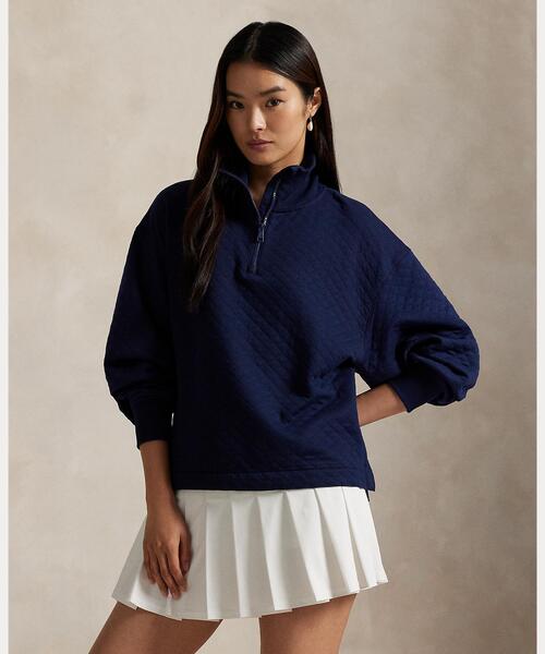 【新品タグ付】RLX ストレッチ　ハーフジップ　プルオーバー セール】キルテッド ハーフジップ プルオーバー（その他トップス