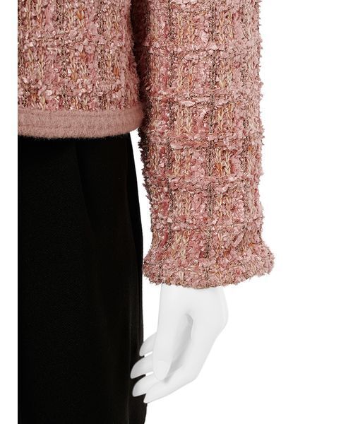 CELFORD（セルフォード）の「ツイードニットジャケット（テーラードジャケット・レディース・ピンク/アイボリー・F）」の9枚目の写真