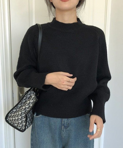 SallyLunn（サリーラン）の「クルーネックニット（ニット/セーター・レディース・ホワイト/ベージュ/ブラック/ブルー・MEDIUM/LARGE）」の3枚目の写真