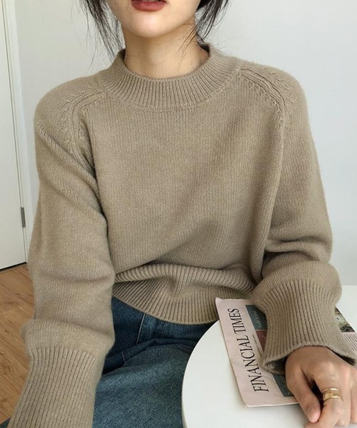 SallyLunn（サリーラン）の「クルーネックニット（ニット/セーター・レディース・ホワイト/ベージュ/ブラック/ブルー・MEDIUM/LARGE）」の5枚目の写真