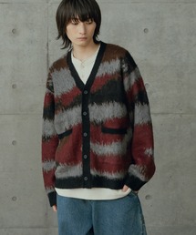 RATTLE TRAP | カモフラ風Wジャガードカーディガン(ニット/セーター)