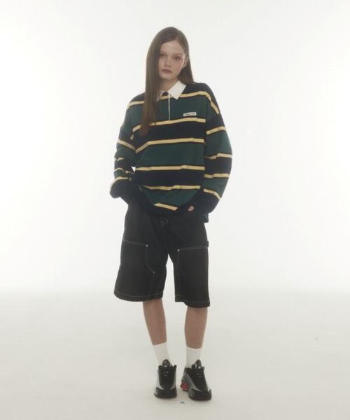 Midnight Move（ミッドナイトムーブ）の「Midnight Move／OV POROプルオーバー（Tシャツ/カットソー・レディース・グレー/グリーン・FREE）」の3枚目の写真