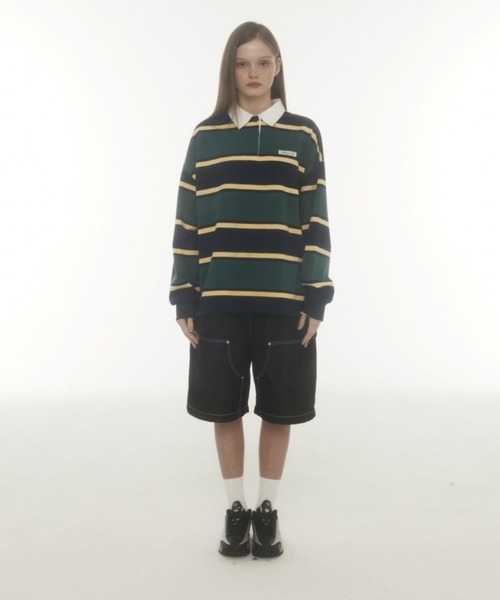 Midnight Move（ミッドナイトムーブ）の「Midnight Move／OV POROプルオーバー（Tシャツ/カットソー・レディース・グレー/グリーン・FREE）」の4枚目の写真