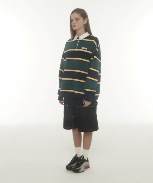 Midnight Move（ミッドナイトムーブ）の「Midnight Move／OV POROプルオーバー（Tシャツ/カットソー・レディース・グレー/グリーン・FREE）」の5枚目の写真