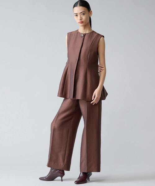 Tiara(ティアラ)の「ワイドパンツ(その他パンツ・レディース・ブラック/ブラウン・2/3)」の6枚目の写真