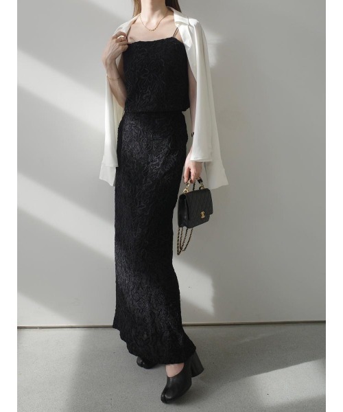 amel（エイメル）の「ベルベットエンブロイダリーセットアップ（つなぎ/オールインワン・レディース・ブラック・FREE）」の19枚目の写真