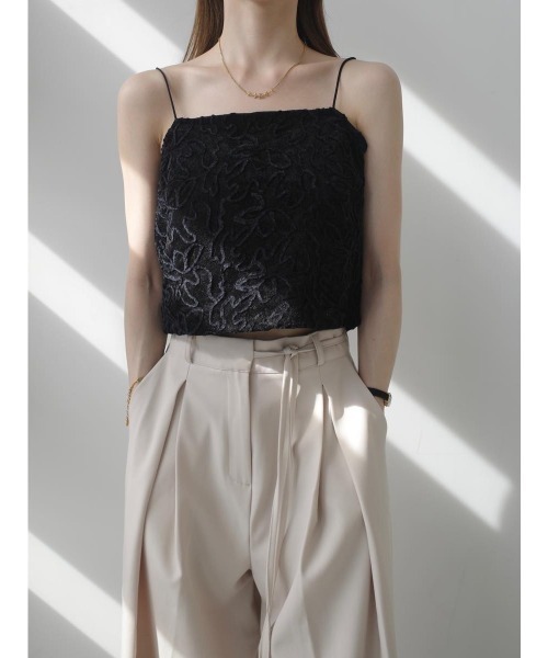 amel（エイメル）の「ベルベットエンブロイダリーセットアップ（つなぎ/オールインワン・レディース・ブラック・FREE）」の22枚目の写真