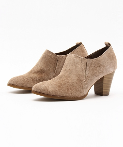 WHO'S WHO gallery(フーズフーギャラリー)の「【BURNINGMAN】スウェードブーティ(ブーティ・レディース・ベージュ/ブラック・LARGE/MEDIUM/SMALL)」の1枚目の写真