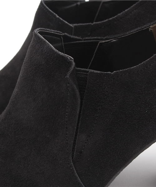 WHO'S WHO gallery(フーズフーギャラリー)の「【BURNINGMAN】スウェードブーティ(ブーティ・レディース・ベージュ/ブラック・LARGE/MEDIUM/SMALL)」の8枚目の写真