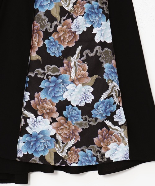 チャイハネ（チャイハネ）の「【チャイハネ】スラミアカシュクールワンピース（ワンピース・レディース・ベージュ/ブラック・FREE）」の5枚目の写真