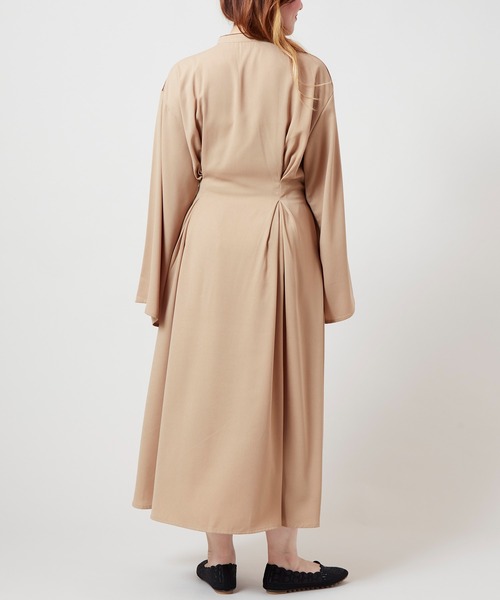 チャイハネ（チャイハネ）の「【チャイハネ】スラミアカシュクールワンピース（ワンピース・レディース・ベージュ/ブラック・FREE）」の12枚目の写真