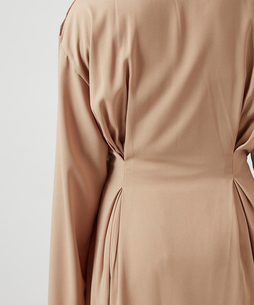 チャイハネ（チャイハネ）の「【チャイハネ】スラミアカシュクールワンピース（ワンピース・レディース・ベージュ/ブラック・FREE）」の13枚目の写真