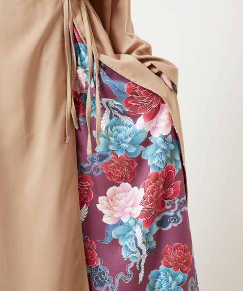 チャイハネ（チャイハネ）の「【チャイハネ】スラミアカシュクールワンピース（ワンピース・レディース・ベージュ/ブラック・FREE）」の14枚目の写真