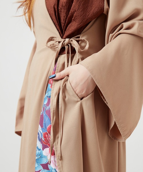 チャイハネ（チャイハネ）の「【チャイハネ】スラミアカシュクールワンピース（ワンピース・レディース・ベージュ/ブラック・FREE）」の17枚目の写真