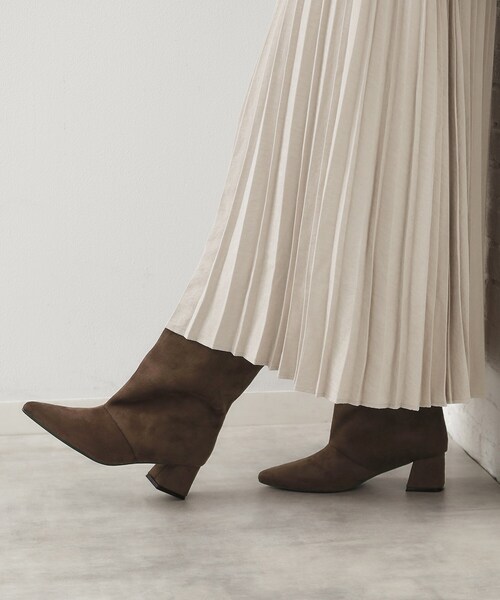 THE SHOP TK (ザ ショップ ティーケー )の「ワイドシャフトフェイクスエードブーツ(ブーツ・レディース・ブラック系3/ダークブラウン系3・45/35)」の7枚目の写真