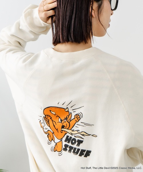 DISCUS(ディスカス)の「【DISCUS×HOT STUFF×Casper】キャラクタープリントスウェットトレーナー メンズ レディース ユニセックス(スウェット・レディース・ホワイト系その他4/ホワイト系その他3/ブラック系その他5/ブラック系その他4/ブラック系その他3/ホワイト系その他5・LARGE/MEDIUM)」の16枚目の写真