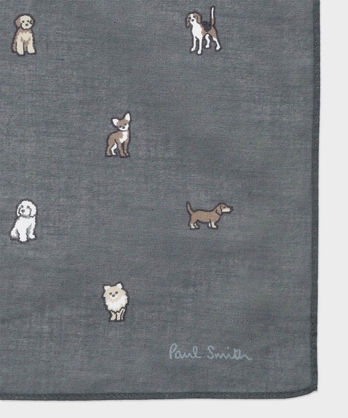 Japan Dog” ハンカチ【250352 HANK】（ハンカチ/ハンドタオル）｜Paul