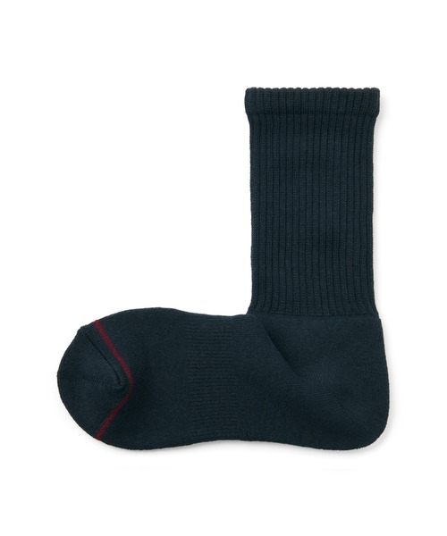 無印良品（ムジルシリョウヒン）の「婦人　足なり直角　あったか綿　厚手靴下（ウール入り・無地）（ソックス/靴下・レディース・グレー/オフホワイト/ブラウン系/ブラック/ダークネイビー/バーガンディー・23-25cm）」の5枚目の写真