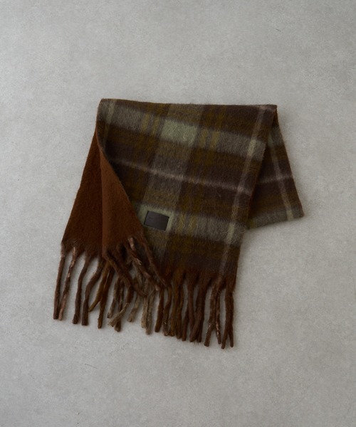 RAY CASSIN(レイカズン)の「リバーシブルチェックマフラー(マフラー・レディース・ブラウン系その他2/ベージュ系その他2・FREE)」の10枚目の写真