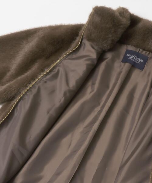 URBAN RESEARCH Sonny Label（アーバンリサーチサニーレーベル）の「ミンクライクファーブルゾン（ブルゾン・レディース・ベージュ/ブラウン・FREE）」の13枚目の写真