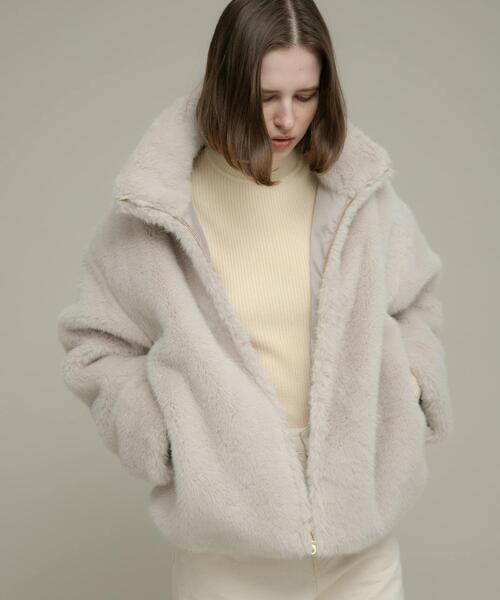URBAN RESEARCH Sonny Label（アーバンリサーチサニーレーベル）の「ミンクライクファーブルゾン（ブルゾン・レディース・ベージュ/ブラウン・FREE）」の19枚目の写真