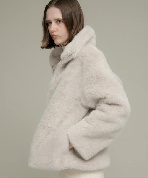 URBAN RESEARCH Sonny Label（アーバンリサーチサニーレーベル）の「ミンクライクファーブルゾン（ブルゾン・レディース・ベージュ/ブラウン・FREE）」の20枚目の写真