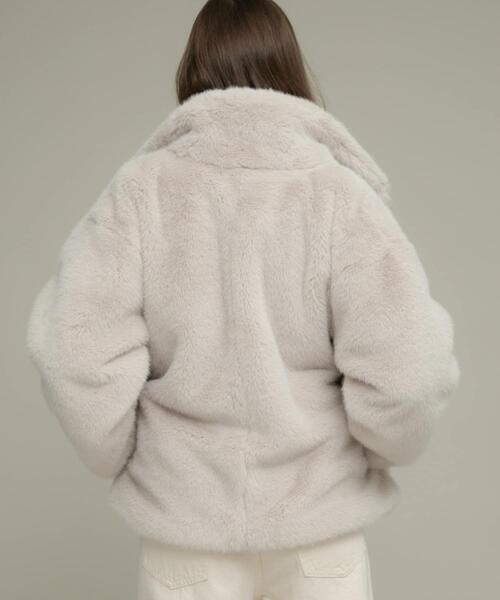 URBAN RESEARCH Sonny Label（アーバンリサーチサニーレーベル）の「ミンクライクファーブルゾン（ブルゾン・レディース・ベージュ/ブラウン・FREE）」の21枚目の写真