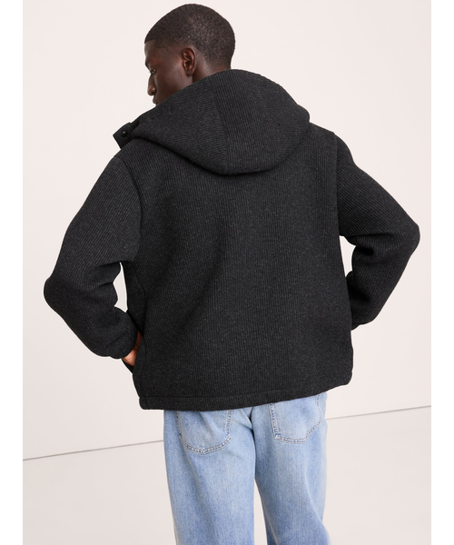 Banana Republic（バナナリパブリック）の「リブ ウールブレンド スキューバ スタジアムジャケット（その他アウター・メンズ・ブラック・M/S/XL/L）」の3枚目の写真