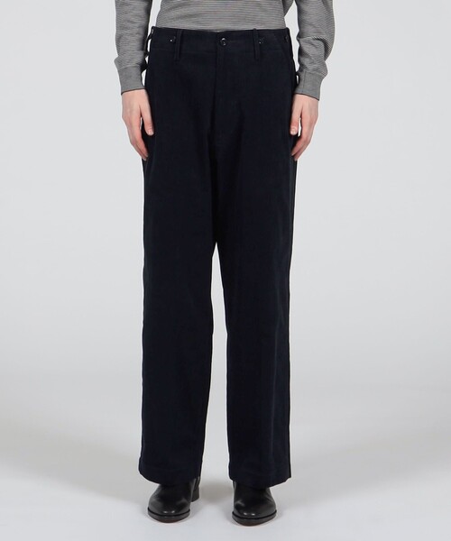 Tangent（タンジェント）の「Tangent JOHAN TAN13°  Swedish cinch back trousers  コットンコーデュロイ ワイドパンツ（その他パンツ・メンズ・ネイビー・50/48/46/44）」の3枚目の写真