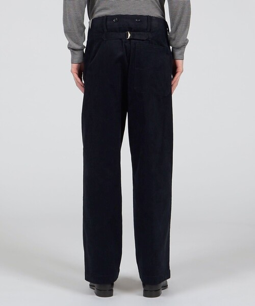 Tangent（タンジェント）の「Tangent JOHAN TAN13°  Swedish cinch back trousers  コットンコーデュロイ ワイドパンツ（その他パンツ・メンズ・ネイビー・50/48/46/44）」の5枚目の写真
