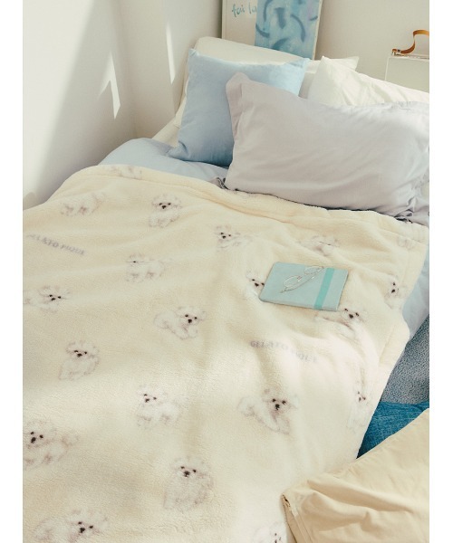 gelato pique Sleep(ジェラートピケスリープ)の【Sleep】DOG柄 プリント毛布(寝具)