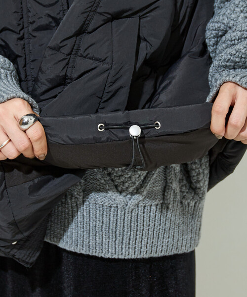 中綿 キルト ボリューム ベスト FREAK'S STORE｜中綿キルト ボリューム フーディー ベスト【限定