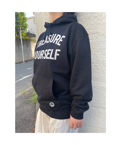 WORLD WIDE LOVE!（ワールドワイドラブ）の「YOURSELF フーディー（パーカー・レディース・ブラック/オートミール/ボルドー・1）」の10枚目の写真