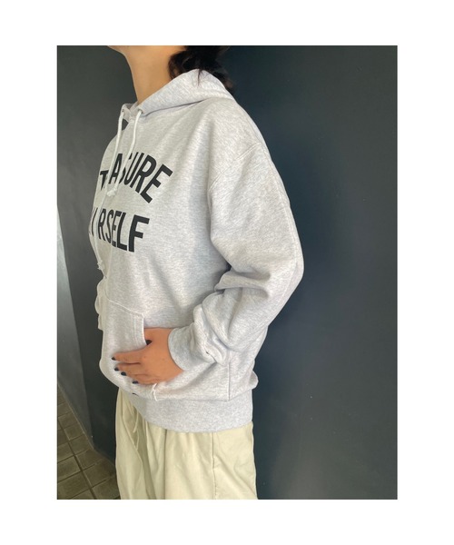 WORLD WIDE LOVE!（ワールドワイドラブ）の「YOURSELF フーディー（パーカー・レディース・ブラック/オートミール/ボルドー・1）」の17枚目の写真