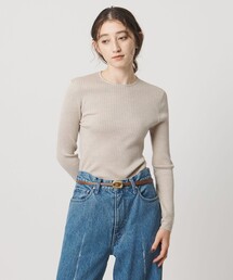 UNITED ARROWS（ユナイテッドアローズ）の「リブ クルーネック ニット（ニット/セーター・レディース）」