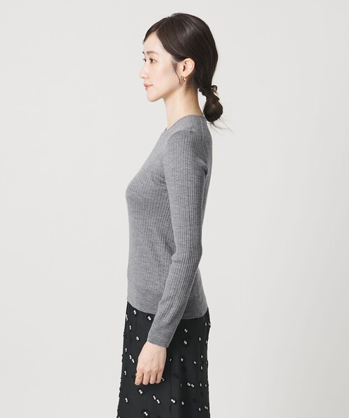 リブ クルーネック ニット（ニット/セーター）｜UNITED ARROWS