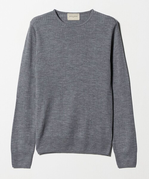 UNITED ARROWS（ユナイテッドアローズ）の「リブ クルーネック ニット（ニット/セーター・レディース・ライトピンク/グレー系/ナチュラル/ブラック/ホワイト/ピンク・FREE）」の12枚目の写真