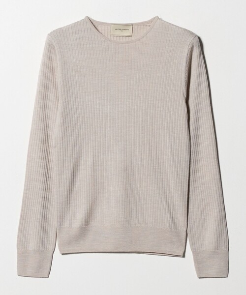 リブ クルーネック ニット（ニット/セーター）｜UNITED ARROWS