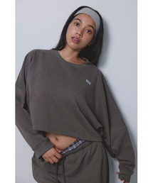 ALEXIA STAM | Wellness Cropped Crewneck Sweatshirt /ウェルネス クロップドスウェット(スウェット)