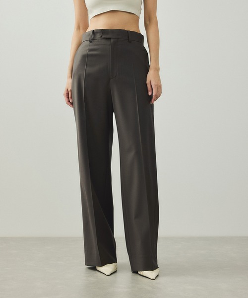 新品　アダムエロペ　パンツ　ブラック ADAM ET ROPE' パンツ シンセティックレザートラックパンツ